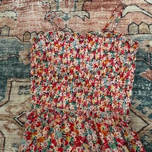 Smocked Floral Dress